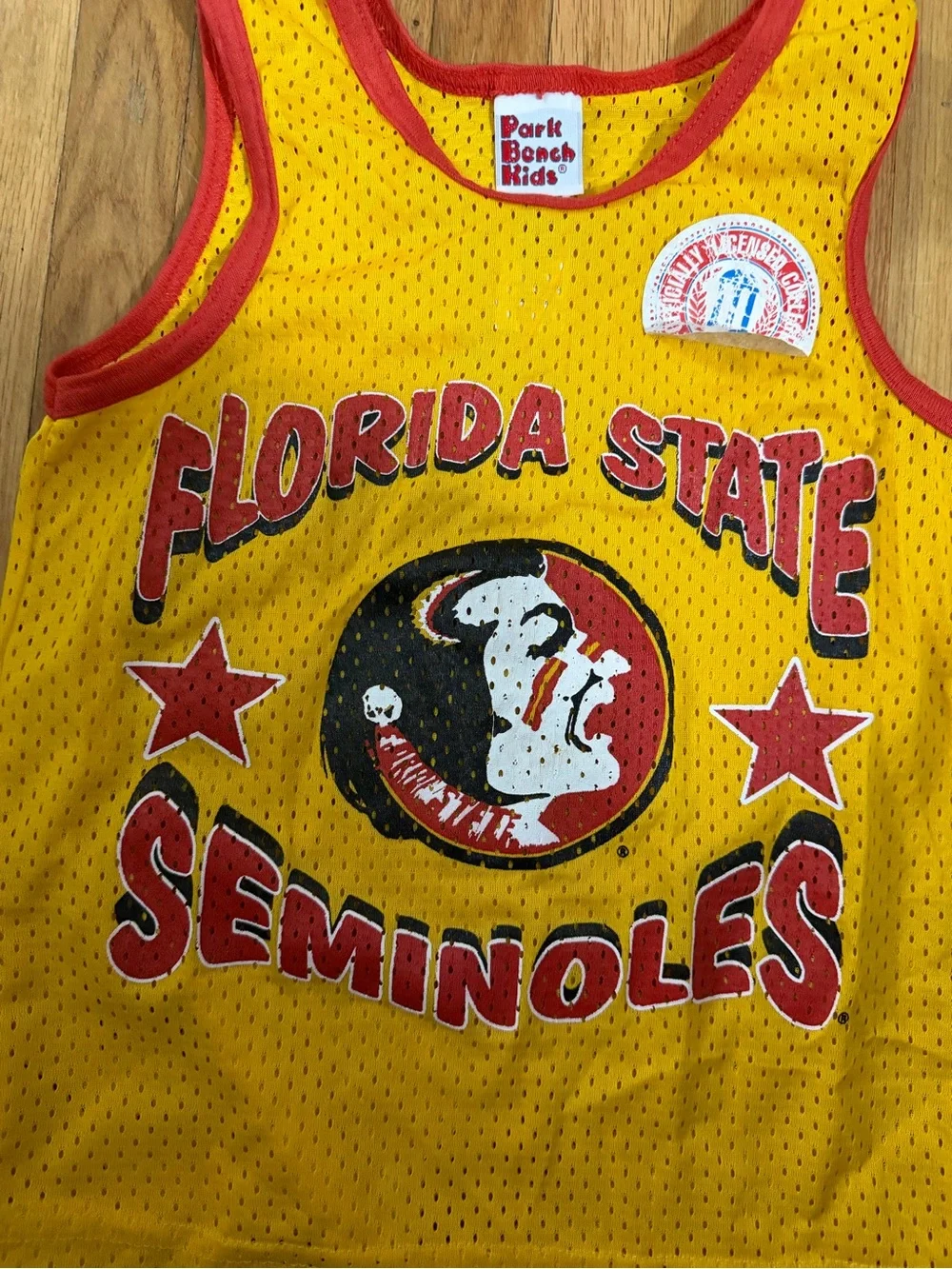Vintage Deadstock Park Bench Kids size 5 Florida State Seminoles Tank NWT